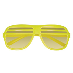 Neónové okuliare s mriežkou